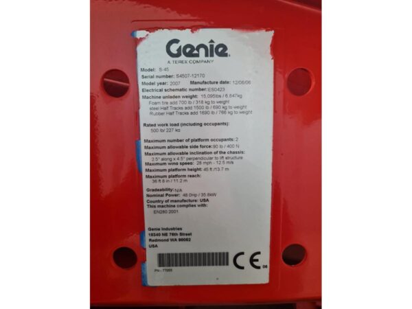 2006 GENIE S-45 - Imagen 20