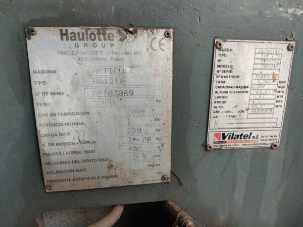 2006 HAULOTTE HA12IP - Imagen 12