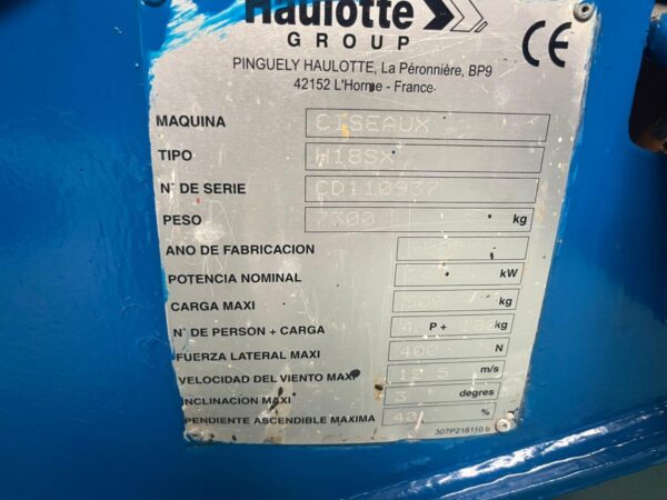 2007 HAULOTTE H18SX - Imagen 17