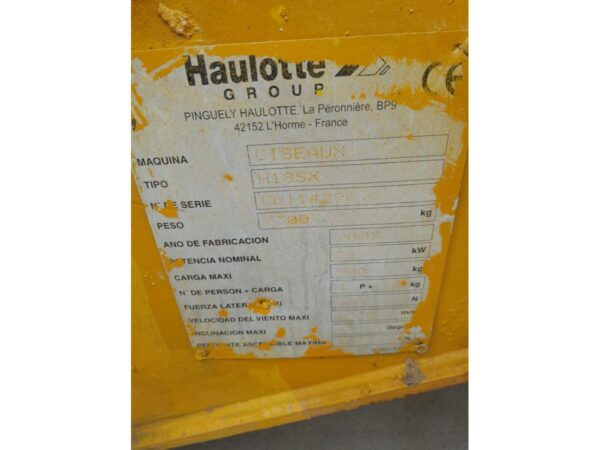 2007 HAULOTTE H18SX - Imagen 12