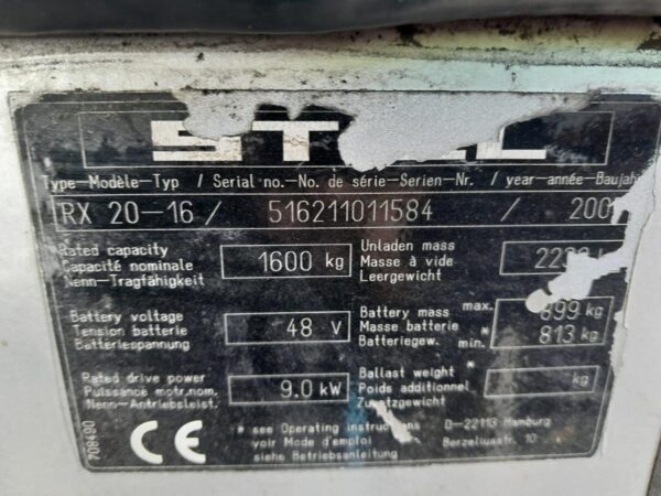 2007 STILL RX 20-16 - Imagen 11