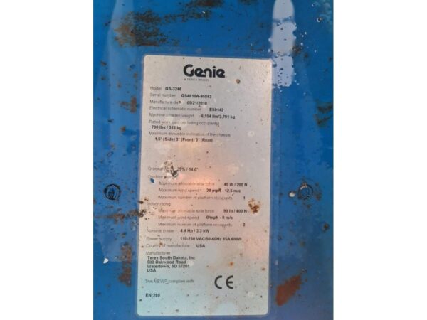 2010 GENIE GS-3246 - Imagen 13