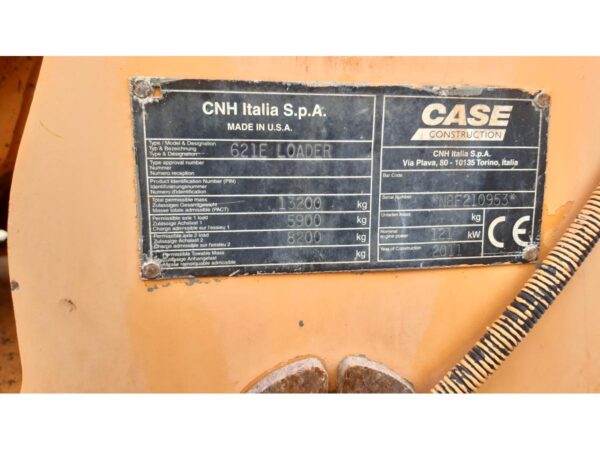 2011 CASE 621E LOADER - Imagen 12