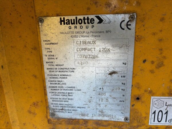 2014 HAULOTTE COMPACT 12DX - Imagen 10