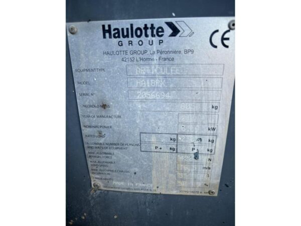 2019 HAULOTTE HA18PX - Imagen 9
