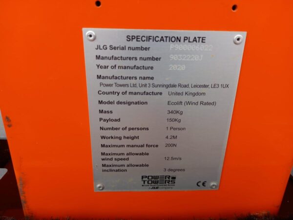 2020 JLG ECOWR-480 - Imagen 5
