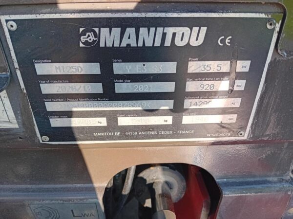2020 MANITOU MI 25D - Imagen 11