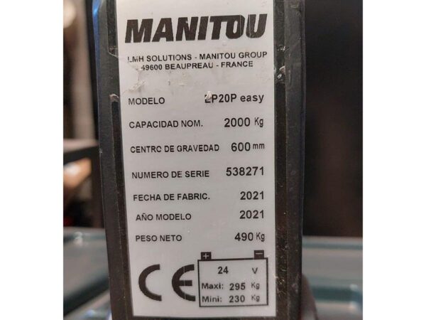 2021 MANITOU EP20P EASY - Imagen 4