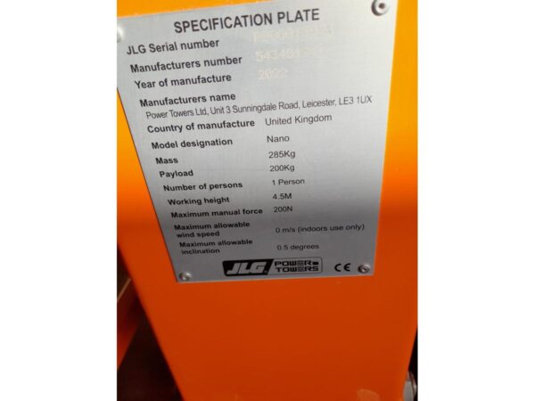 2022 JLG NANO - Imagen 13