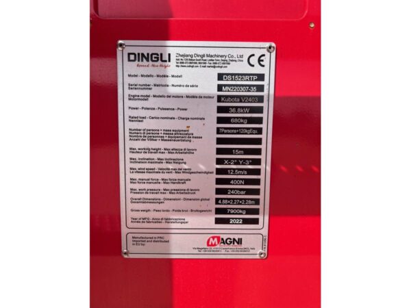 2022 MAGNI DS1523RTP - Imagen 14