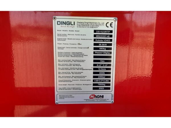 2023 MAGNI DS1523RTP - Imagen 23
