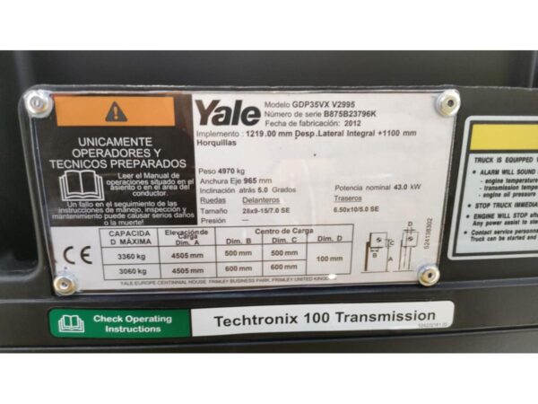 2024 REVIVER-YALE GDP35VX - Imagen 13