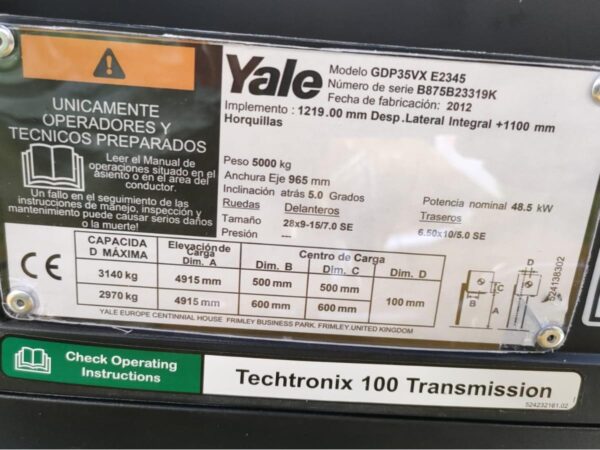 2024 REVIVER-YALE GDP35VX - Imagen 31